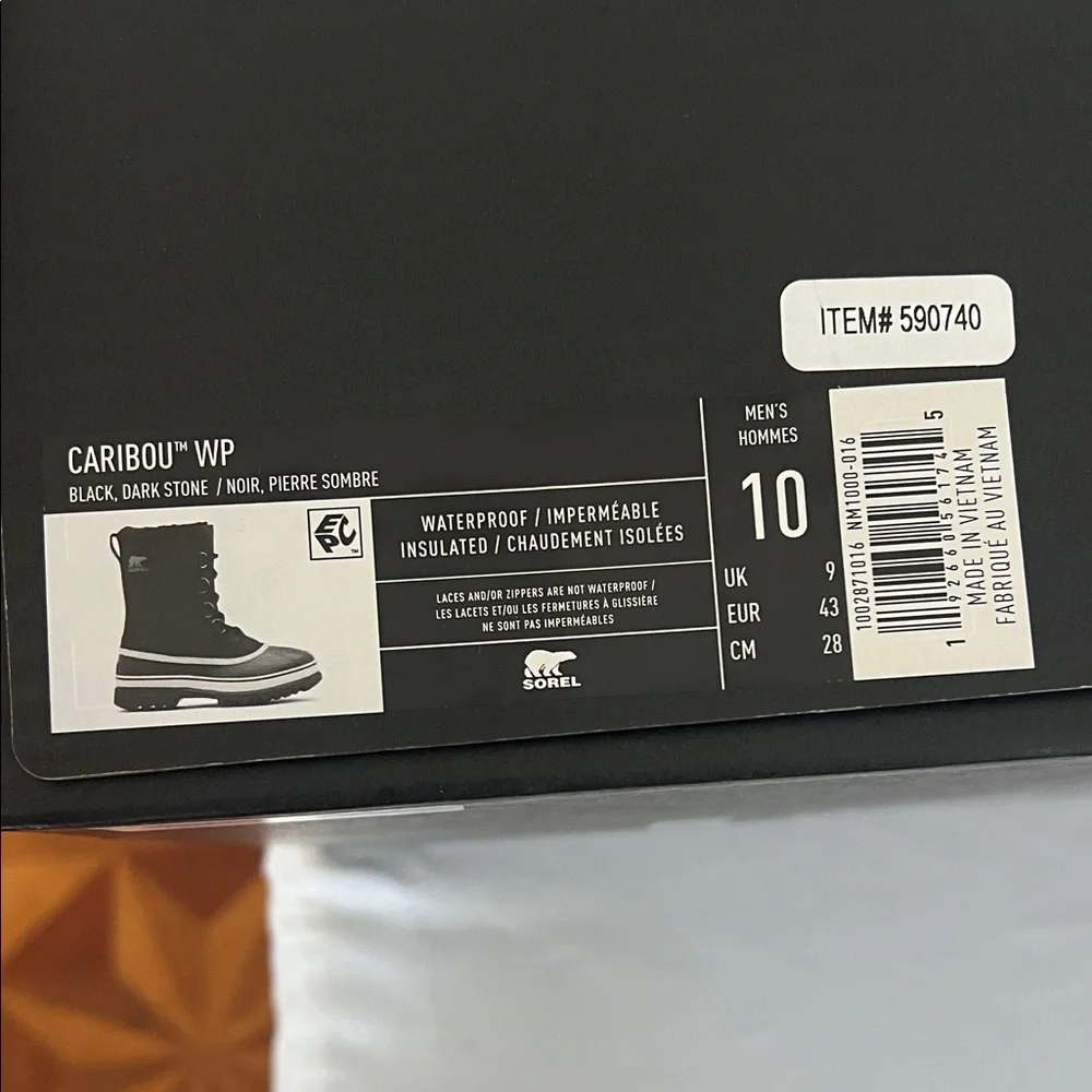 Sorel‎ Black and White Insulated Boots
